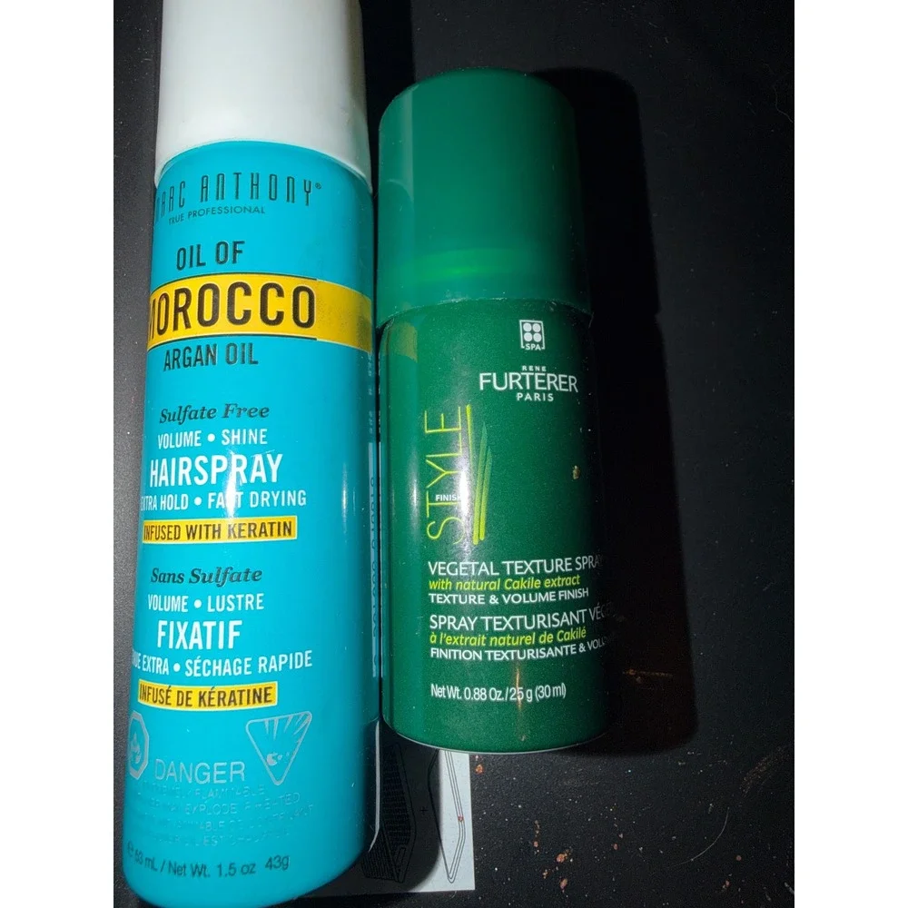 Marc Anthony Rene Furterer Hairspray Texture Spray Argan Oil Keratin Travel Set
